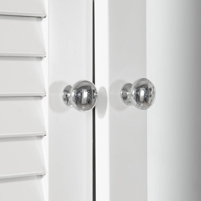 Armadietto pensile per Bagno o Cucina Mobiletto Bagno Pensile Bagno Pensile Cucina Mobilletto Bagno Parete Bianco BZR55-W