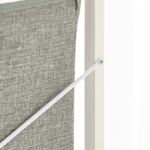 Mobiletto portabiancheria con 2 sacchetti Portabiancheria rimovibili Cesto della biancheria Mobiletto del bagno grigio BZR57-W