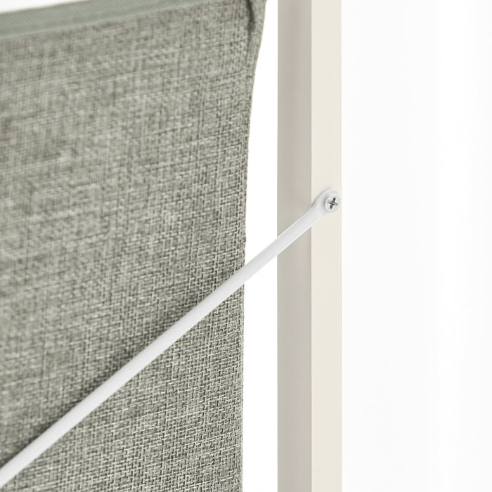 Mobiletto portabiancheria con 2 sacchetti Portabiancheria rimovibili Cesto della biancheria Mobiletto del bagno grigio BZR57-W