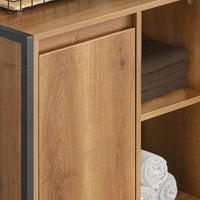 Mobile lavanderia con sacchi portabiancheria pieghevoli, Portabiancheria, Mobile bagno, Stile vintage, 60x30x90cm BZR65-PF SoBuy