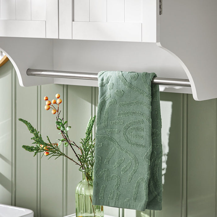 Pensile Con Ante Mobile Da Parete Da Bagno Mobile Porta Medicinali Elegante Armadietto Sospeso Per Il Bagno Bianco 60x30x60cm BZR84-W