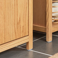 Mobile sottolavabo con 2 ante Mobile bagno Mobiletto per lavandino (senza lavandino) 60x35x60cm BZR98-N Naturale