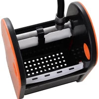 Carrello delle Pulizie Professionale Capacità 26L Strizzatore Rimovibile con Ruote 44 × 36 × 90cm Arancione