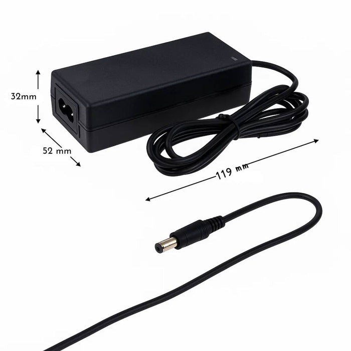 Optonica alimentatore led 24v per interni nero 3 anni di garanzia inclusa *** potenza 36w, confezione 1