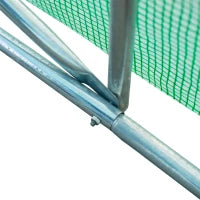 Serra da Giardino con Porta Avvolgibile e 12 Finestre in Acciaio e PE, 8×3×2m, Verde