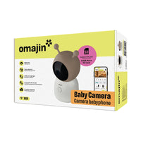 OMAJIN by Netatmo Videocamera Baby Monitor 2K HD, visione notturna, avviso pianto, audio bidirezionale, ninna nanna, luce notturna, sensori umidit√† e temperatura, controllo app, OBC-01