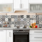 Adesivo Tecnico da Cucina Lavabile e Certificato Ignifugo Paraschizzi Azulejos Antichi 190x60