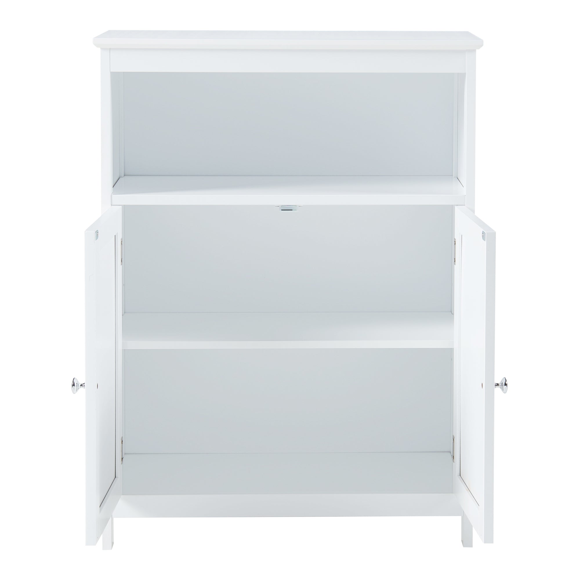 Armadietto da Bagno Karlsøy con Ante e Scomparto - Bianco [en.casa]