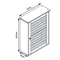 Armadietto da Parete per Bagno Järfälla 55x37x16 cm Bambù Naturale [en.casa]