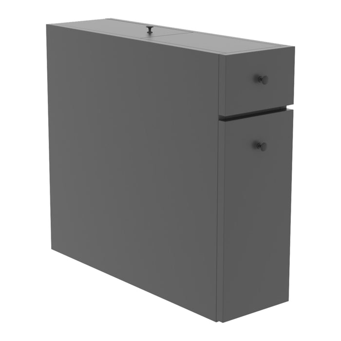 Armadietto Salvaspazio da Bagno Birkenes 60 x 19 x 55 cm Antracite [en.casa]