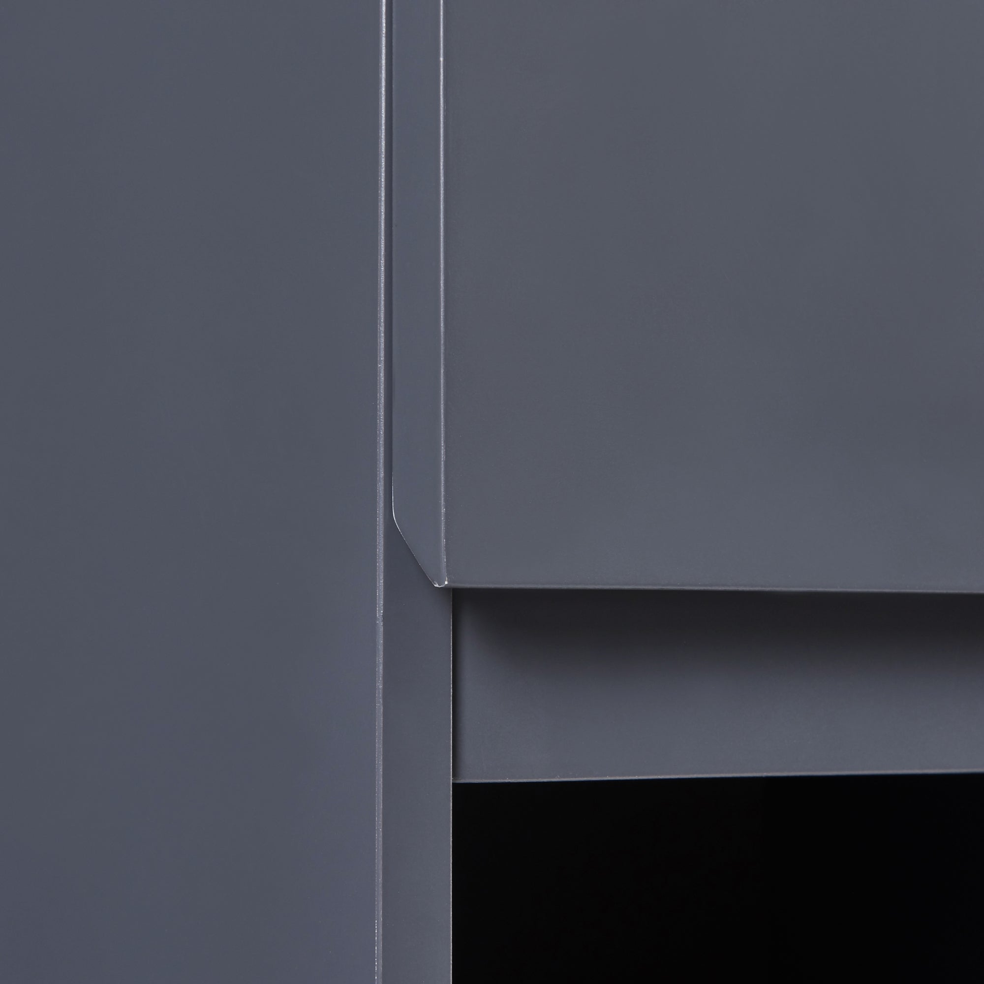 Armadietto Pensile da Bagno Overath 60x30x30 cm Grigio [en.casa]