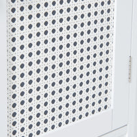 Armadietto Pensile Karlsøy per Bagno con Anta a Specchio - Bianco [en.casa]