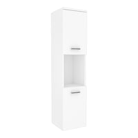 Set da Bagno Krildihana Mobile Sottolavabo con Lavabo Armadio a Colonna e Specchio - Bianco [en.casa]