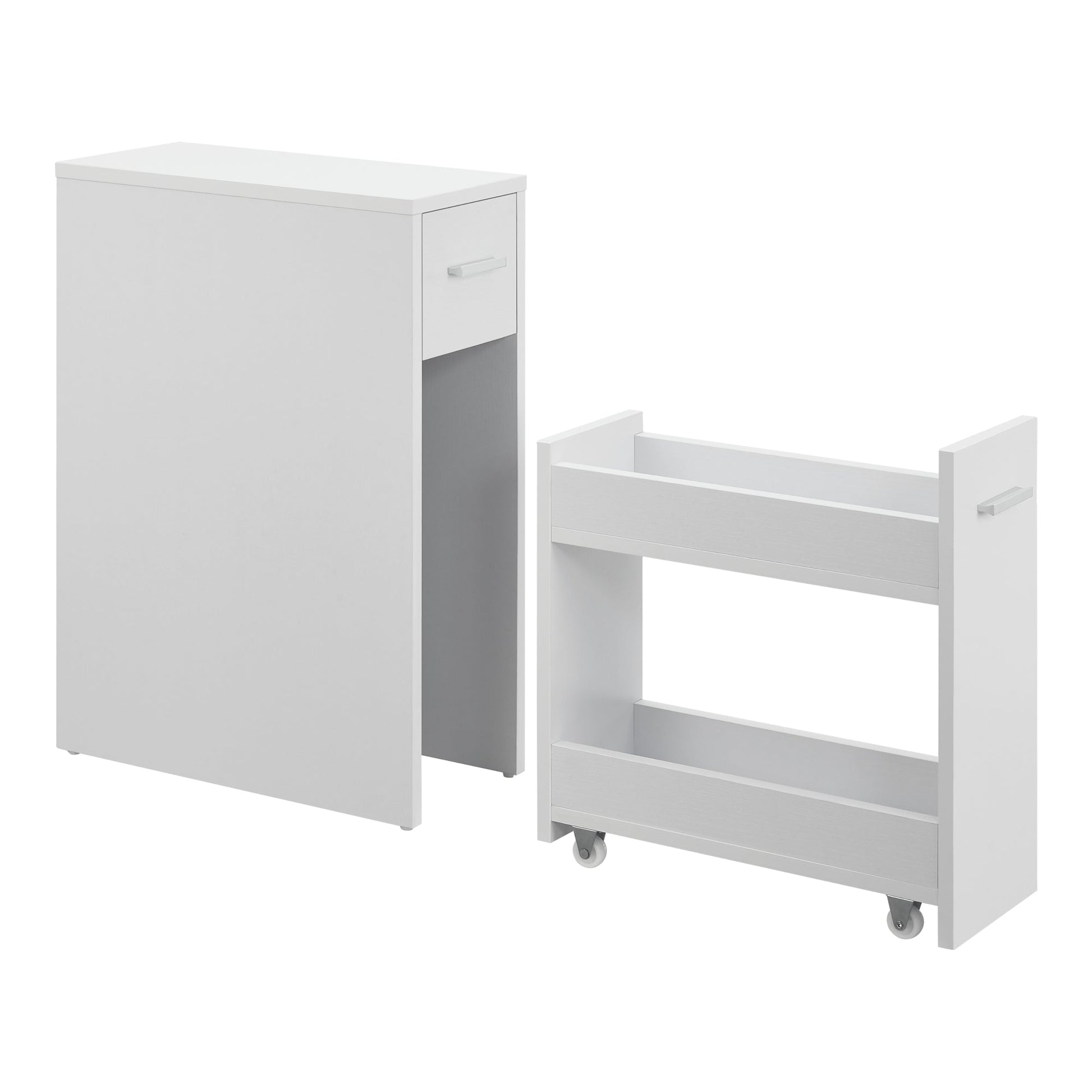 Base bagno 61 x 20 x 45 cm con 2 cassetti bianco 03_0007662