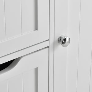 Mobile da Bagno Waterford con 4 Cassetti e 3 Scomparti 81 x 55 x 30 cm - Bianco [en.casa]