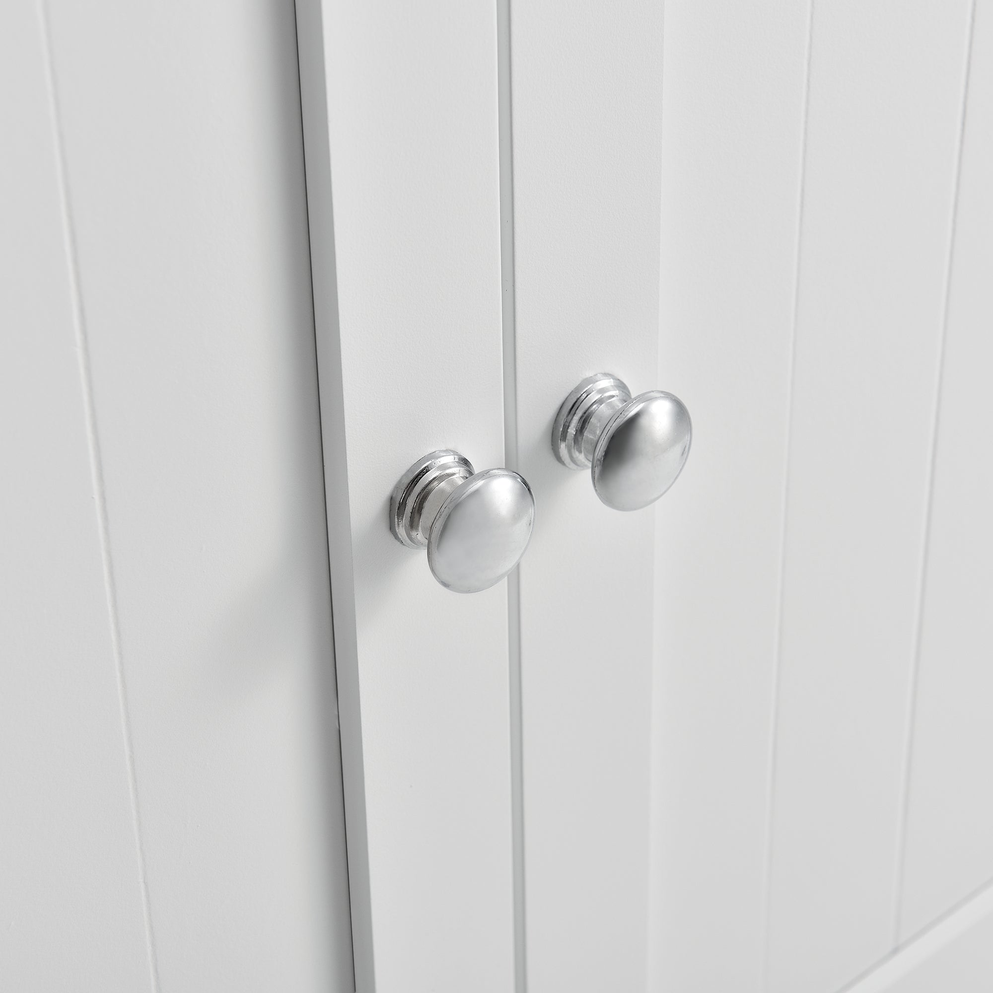 Mobile Sottolavabo da Terra con 2 Ante e Ripiano 60 x 60 x 30 cm - Bianco [en.casa]