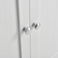 Mobile Sottolavabo da Terra con 2 Ante e Ripiano 60 x 60 x 30 cm - Bianco [en.casa]