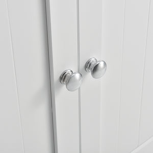 Mobile Sottolavabo da Terra con 2 Ante e Ripiano 60 x 60 x 30 cm - Bianco [en.casa]