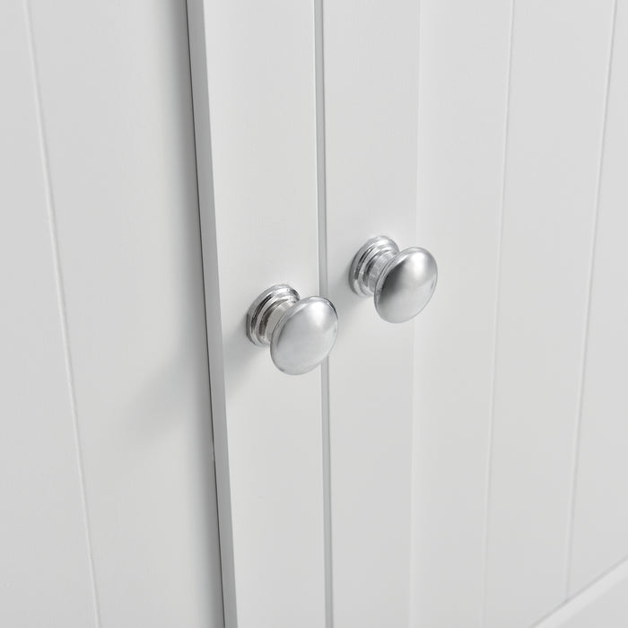 Mobile Sottolavabo da Terra con 2 Ante e Ripiano 60 x 60 x 30 cm - Bianco [en.casa]