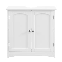 Mobile Sottolavabo da Terra con 2 Ante e Ripiano 60 x 60 x 30 cm - Bianco [en.casa]