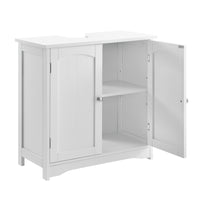 Mobile Sottolavabo da Terra con 2 Ante e Ripiano 60 x 60 x 30 cm - Bianco [en.casa]