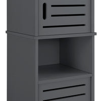 Mobiletto da Bagno a Terra 135 x 32 x 32 cm Armadietto a Colonna con 2 Ante 2 Scomparti e Ripiano Ripostiglio da