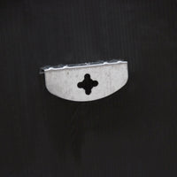 Specchio Rotondo da Parete 'Modugno' Ø 40 cm Cornice in Alluminio - Nero [en.casa]