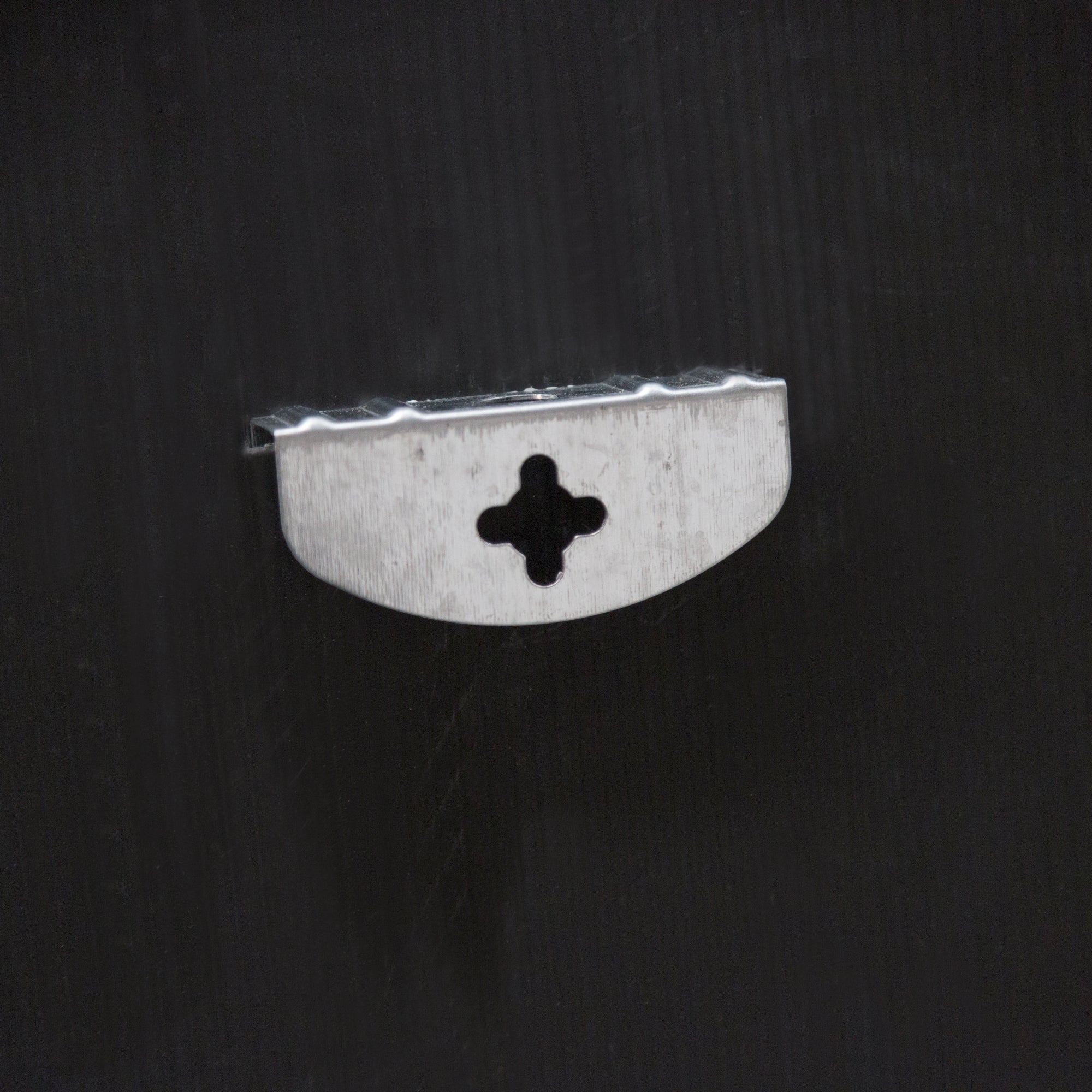 Specchio Rotondo da Parete 'Modugno' Ø 40 cm Cornice in Alluminio - Nero [en.casa]