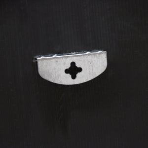 Specchio Rotondo da Parete 'Modugno' Ø 40 cm Cornice in Alluminio - Nero [en.casa]