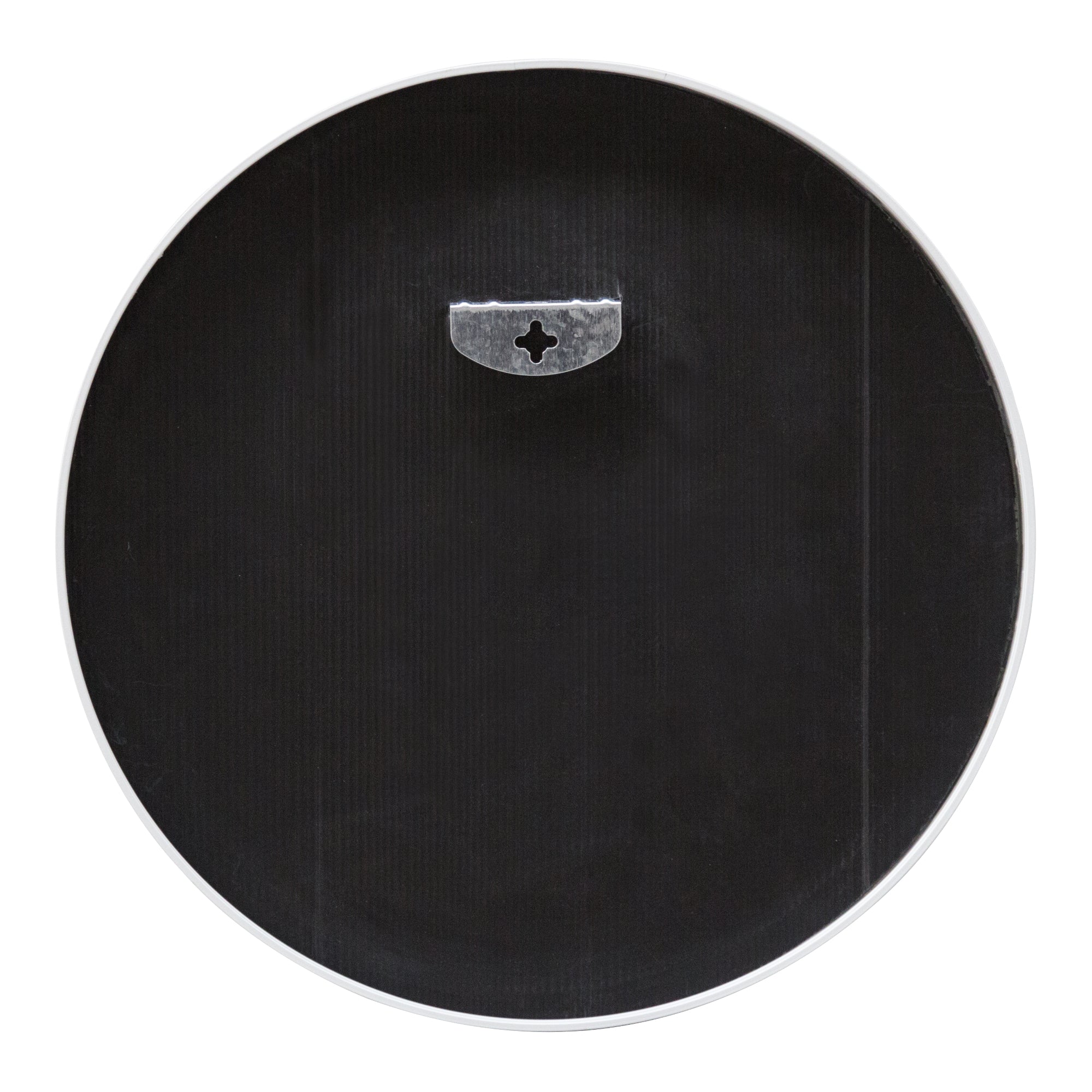 Specchio Rotondo da Parete 'Modugno' Ø 40 cm Cornice in Alluminio - Bianco [en.casa]