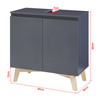 Set Mobili da Bagno Overath Arredo Completo 5 Elementi [en.casa]