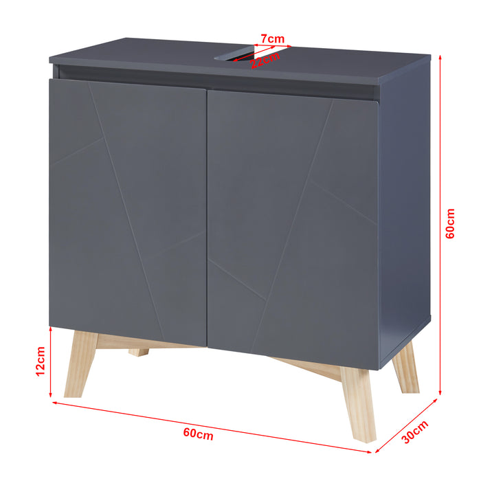 Set Mobili da Bagno Overath Arredo Completo 5 Elementi [en.casa]