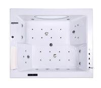 Vasca idromassaggio doppia pompa bianca 178 X 147 cm 33 getti – Bali