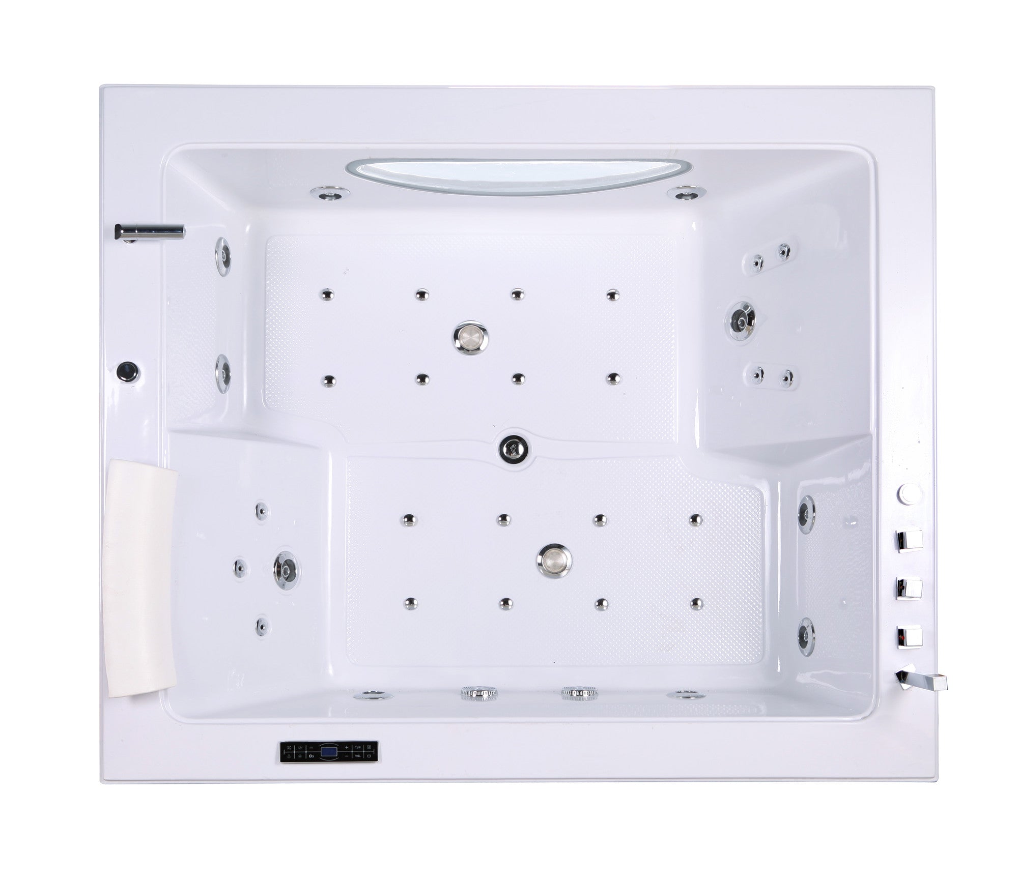 Vasca idromassaggio doppia pompa bianca 178 X 147 cm 33 getti – Bali