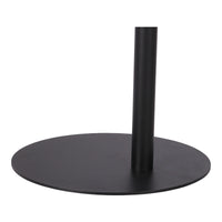 Tavolino Laterale da Divano Nastätten Metallo Piano Trapezoidale - Nero opaco [en.casa]