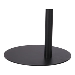 Tavolino Laterale da Divano Nastätten Metallo Piano Trapezoidale - Nero opaco [en.casa]