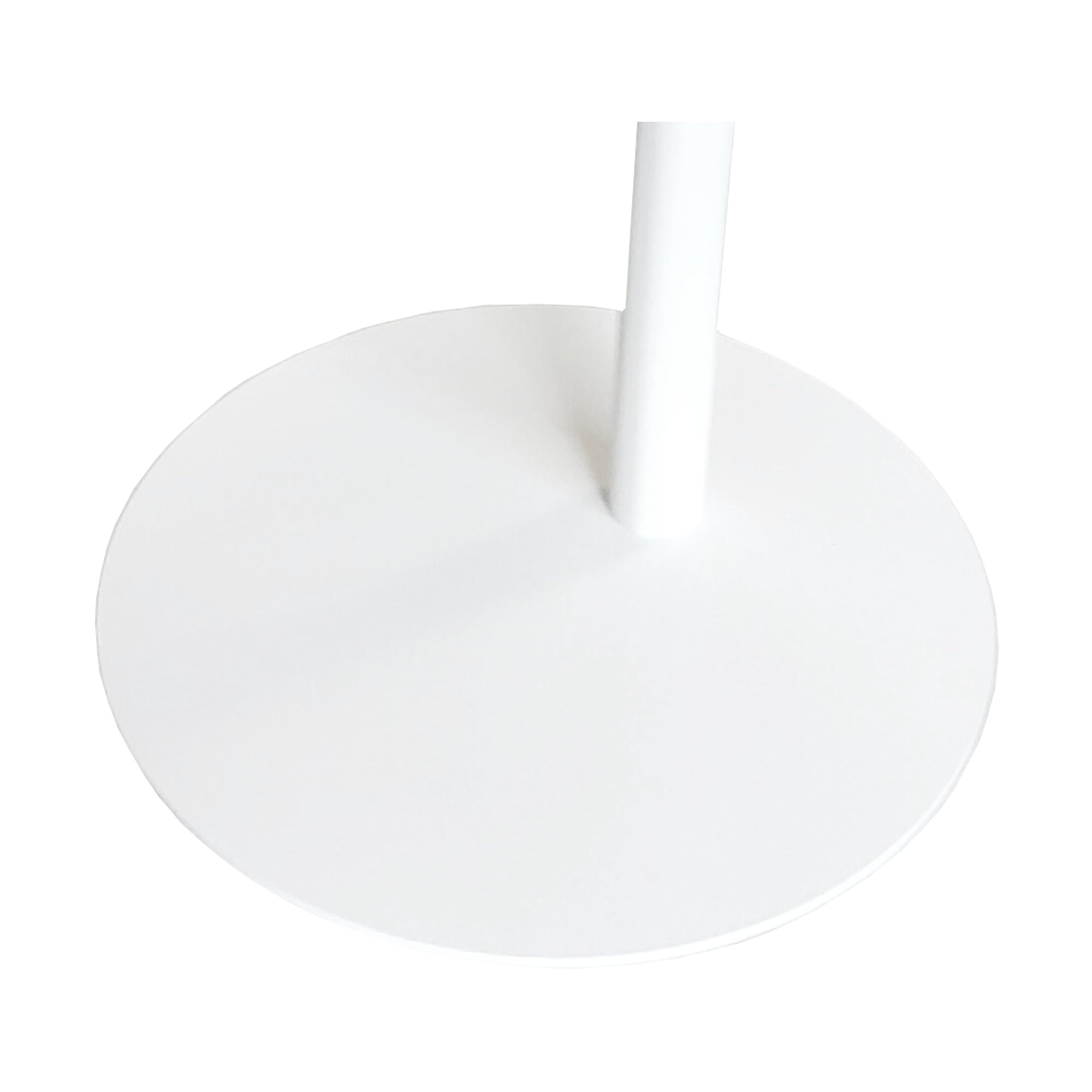 Tavolino Laterale da Divano Nastätten Metallo Piano Trapezoidale - Bianco [en.casa]