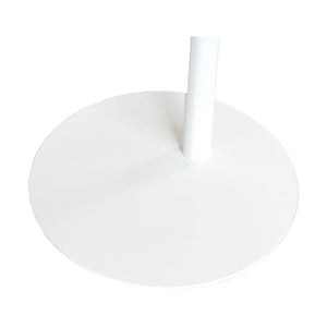 Tavolino Laterale da Divano Nastätten Metallo Piano Trapezoidale - Bianco [en.casa]