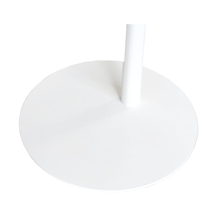 Tavolino Laterale da Divano Nastätten Metallo Piano Trapezoidale - Bianco [en.casa]