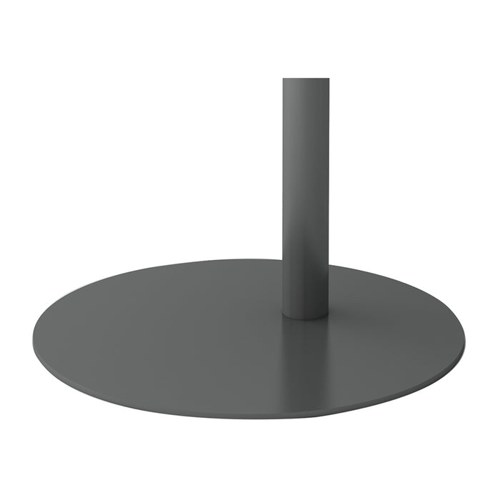 Tavolino Laterale da Divano Nastätten Metallo Piano Trapezoidale - Grigio opaco [en.casa]