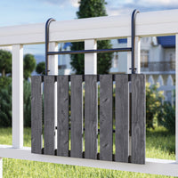 Tavolino da Ringhiera Petäjävesi Tavolino Appeso da Balcone Piano Regolabile - Grigio venato [en.casa]