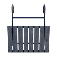 Tavolino da Ringhiera Petäjävesi Tavolino Appeso da Balcone Piano Regolabile - Grigio venato [en.casa]