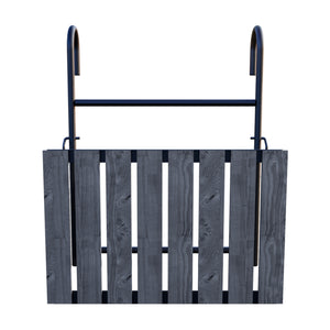 Tavolino da Ringhiera Petäjävesi Tavolino Appeso da Balcone Piano Regolabile - Grigio venato [en.casa]