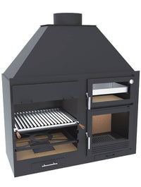 Barbecue BBQ da 60 cm e Forno con piastra da 45 cm