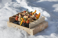 Barbecue a carbonella portatile ecologico monouso BBQ usa e getta + carbone