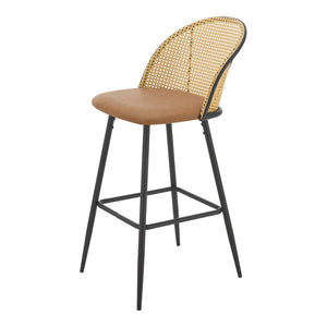 Set di 2 sgabelli da bar 102 x 44 x 63 cm marrone 03_0008731