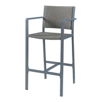 Set di 2 Sgabelli da Bar per Esterno Avise - Antracite / Grigio Scuro casa.pro