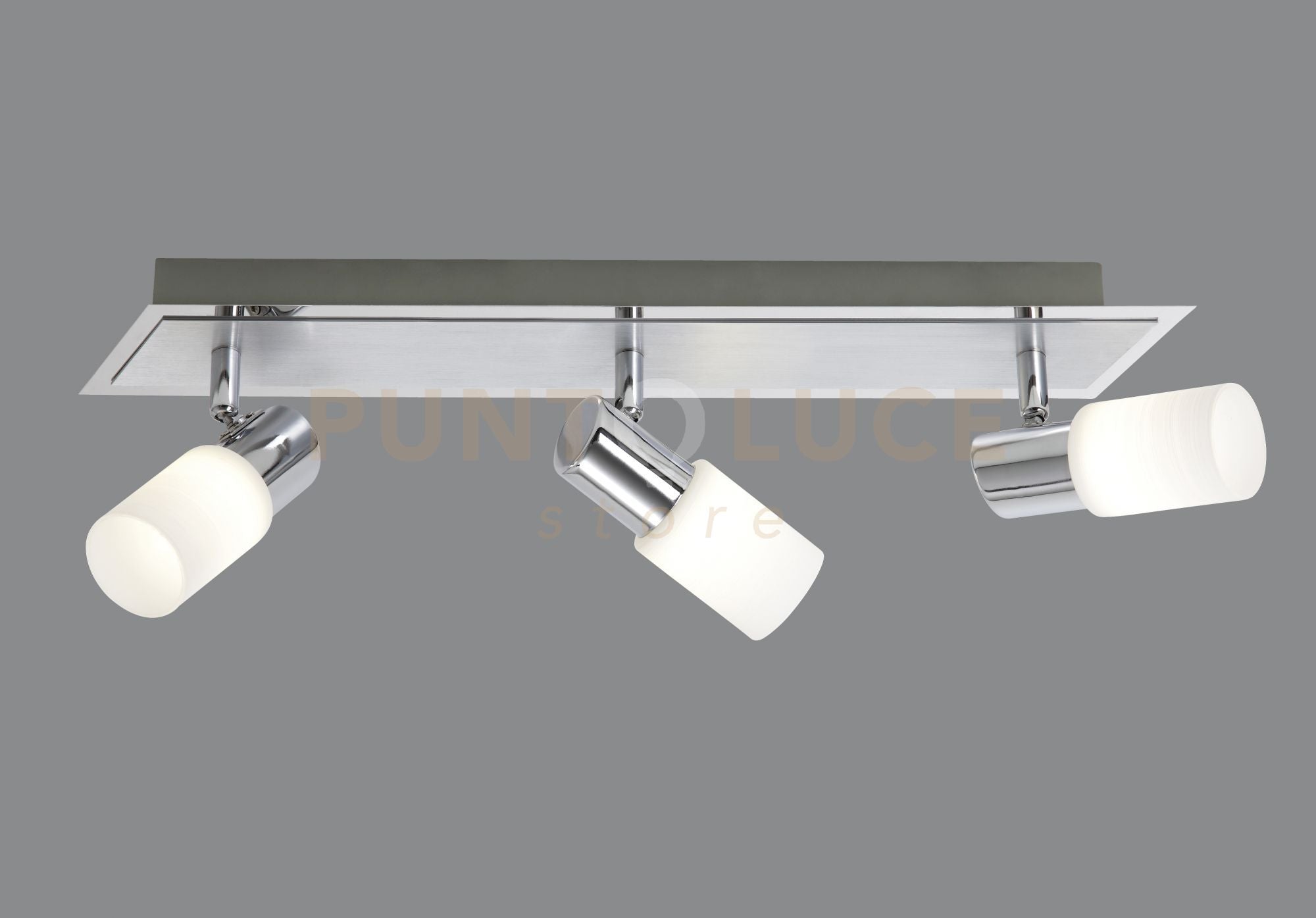CLAPTON BARRA 3 SPOTS LED 3x SMD LED, 4,3W · 3x 430lm, ALLUMINIO L.50CM