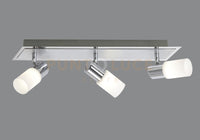 CLAPTON BARRA 3 SPOTS LED 3x SMD LED, 4,3W · 3x 430lm, ALLUMINIO L.50CM