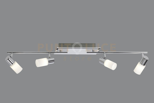 CLAPTON BARRA 4 SPOTS LED 4x SMD LED, 4,3W · 4x 430lm ALLUMINIO L100CM